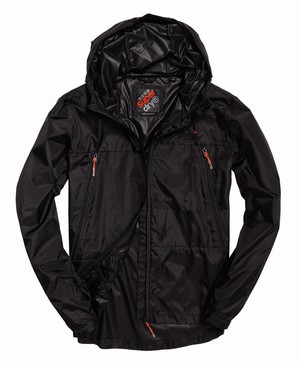 Superdry Offshore Packable Cagoule Férfi Kabát Fekete | ZXJKP0473